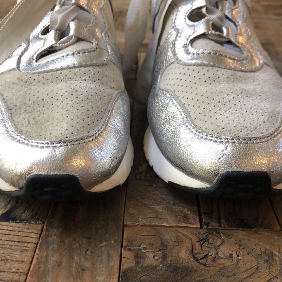 Cole Haan GrandPro Topspin Triple Strap Sneakers Women Cole Haan Grandpro Silver Metallic Sneakers